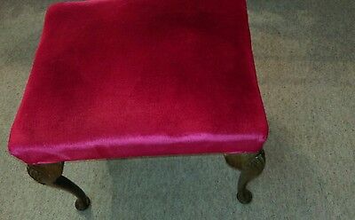 Antique Victorian mahogany large sprung piano/ foot / dressing table seat stool 4