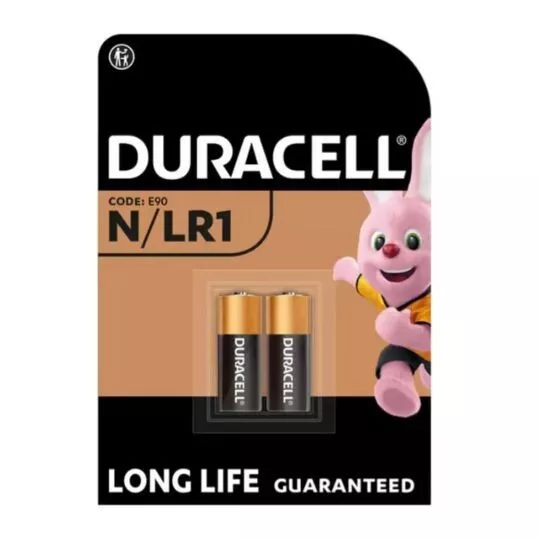 Duracell N LR1 MN9100 Alkaline Battery 1.5v - Security remote battery 2 Pack