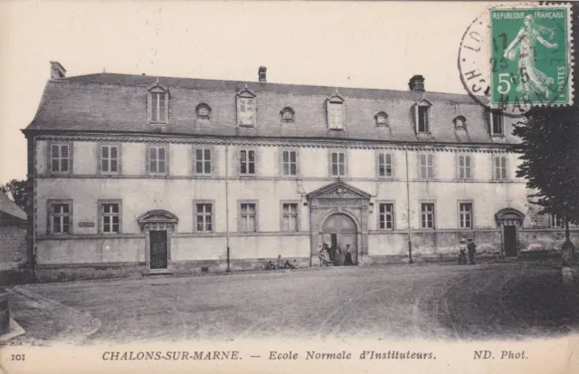 CPA 51 CHALONS sur MARNE Ecole Normale d'Instituteurs