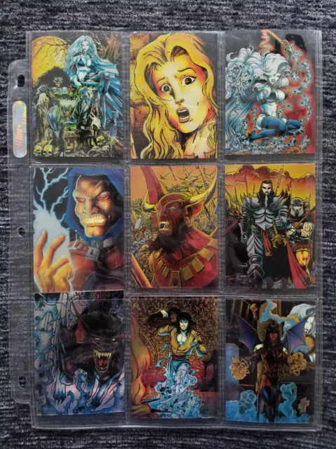 Complete 1994 Lady Death 1-100 Chromium Series Card Set Chaos Krome Comics