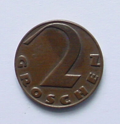1926 Austria 2 Groschen Coin