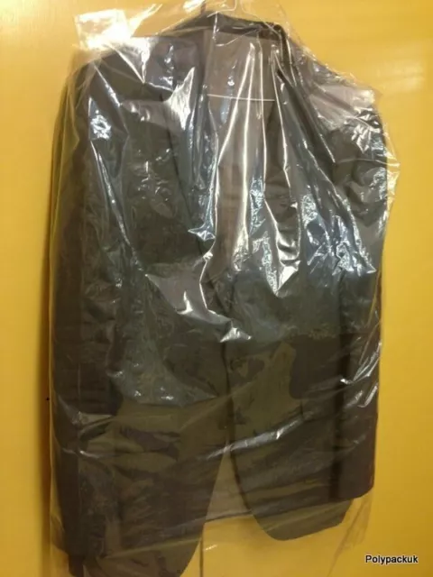 Clear Polythene Plastic Garment Covers Film Dry Cleaners Bags - Rolls Are 12.5Kg 2