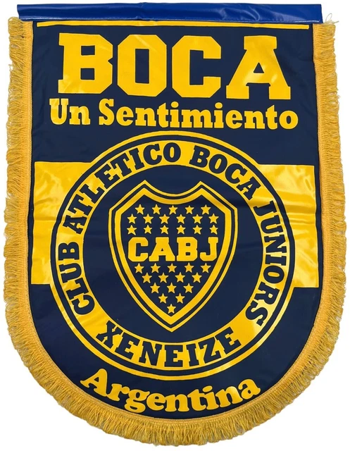 Grande gagliardetto della squadra di calcio Boca Juniors