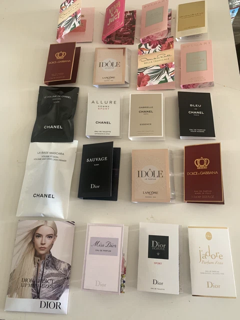 WOMEN'S & MEN'S DESIGNER PERFUME MASCARA DIOR, CHANEL, DOLCE CABANA, ETC Samples