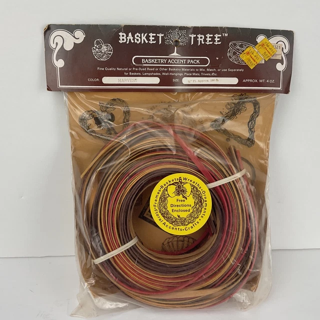 Kit de fabricación de acento tejido de árbol de cesta de río torcido de colección mezcla de cosecha artesanal