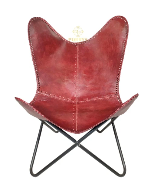 Iron Frame Leather Butterfly Home Decor Chair – Relaxing Office Chair PL2-46