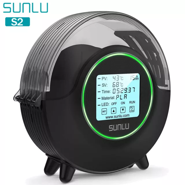 SUNLU S2 3D Filament Trockner Box mit Lüfter 360° Rundumheizung Touchscreen PLA