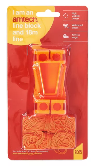 New L Shaped Line Set 2 Corner Block Plastic Brick Laying 18M Lines Builders