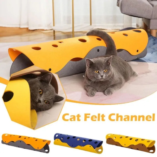 Maison Tunnel Tube pliable Jouet d'épissage pour chat Tunnel de chaton