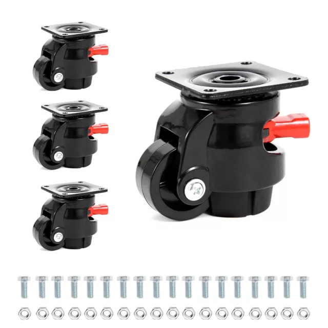 Nefish 4 Pack Leveling Casters Heavy Duty for Workbench 2200 LBS Capacity, Up...