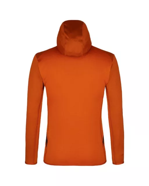 Salewa Puez Melange Polarlite Pile Uomo Full-Zip con Cappuccio, Autumnal Melange 2