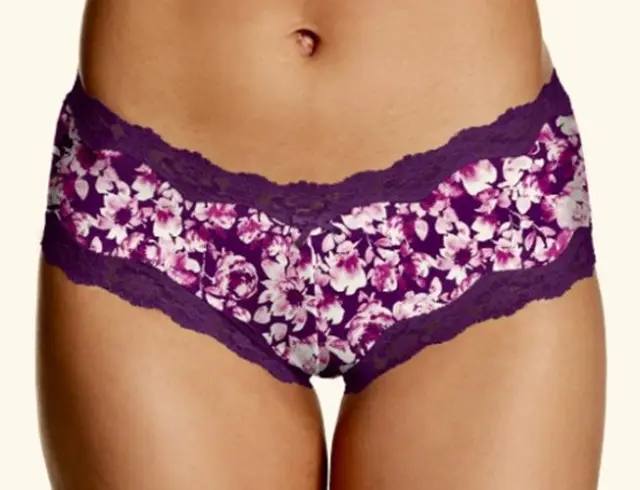 MAIDENFORM Sexy Must Haves Scalloped Lace Plum Cheeky Hipster Panty Womens S M