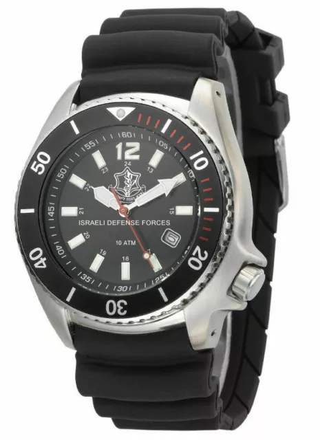 Men's Tactical Watch - Israeli Military Defense Forces Logo, Waterproof 100M