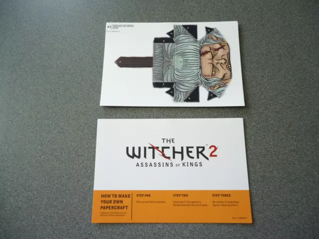 The Witcher 2: Assassins of Kings Geralt Small Papercraft Kit    New