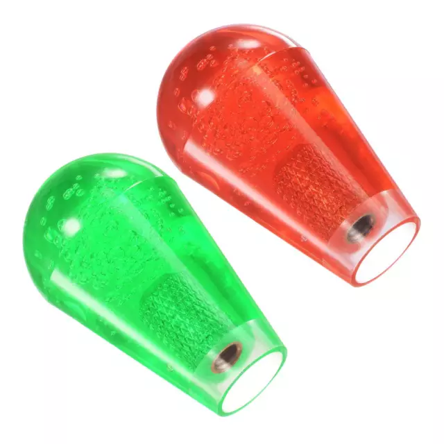 Ellipse Ovale Joystick Tête Bascule Boule Haut Poignée Jeu Arcade Rouge Vert