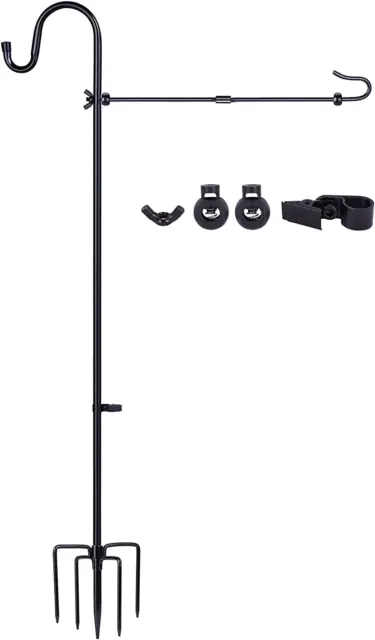 Large Garden Flag Holder Stand Pole for 28 X 40 Flags with Shepherds 60 Inches