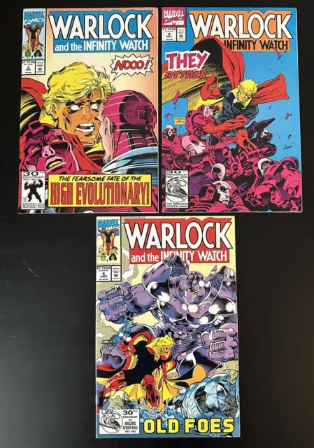 Warlock and the Infinity Watch #3, #4, #5 Marvel Comics Lot VF+