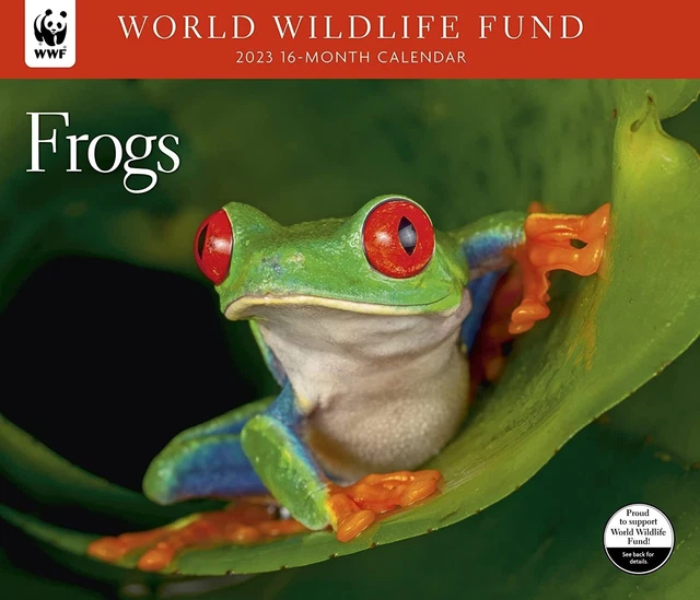 WWF FROGS 2023 Calendar, 2023 WORLD WILDLIFE FUND Frogs Deluxe EUR 33