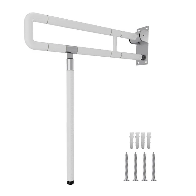 Stützgriff Aufstehhilfe WC 60 cm Wandstützgriff Bad Toiletten Hilfe Klappgriff
