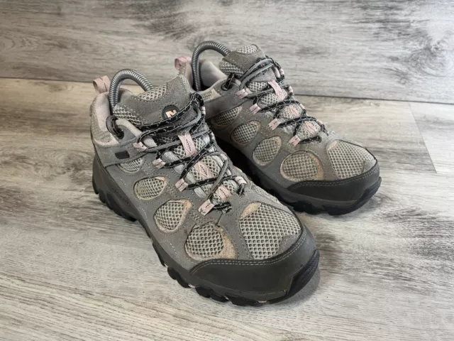 MERRELL WOMENS SIZE 7 Hilltop Ventilator J111949C Gray Waterproof Hiking Shoe 29.95 PicClick