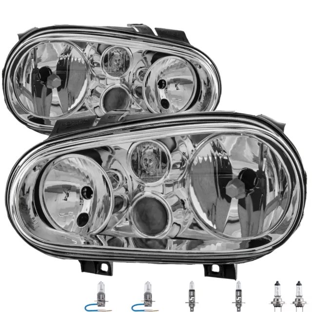 Set Faros para VW Golf IV 1J Año Fab. 08 / 97-06/05 H7/H1/H3 Con Indicador