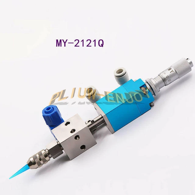 Top Needle Dispensing Valve Precision UV Glue Pneumatic Dispenser w/ Micrometer