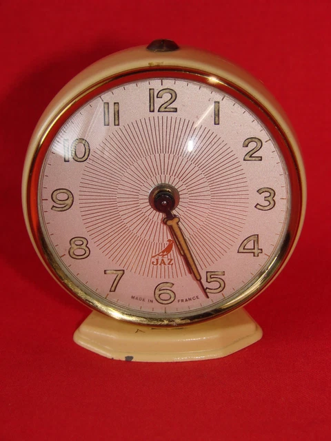MONTRE HOMME Alarme Réveil mouvement mécanique plaqué or Elgé alarm