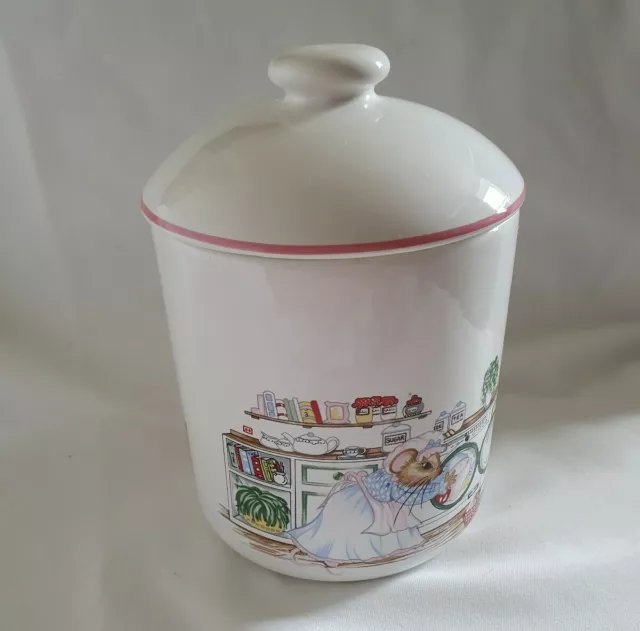 ❀ڿڰۣ❀ WADE For BOOTS Retro WHIMSICAL HOUSE MOUSE Ceramic STORAGE / TREAT JAR ❀ 3