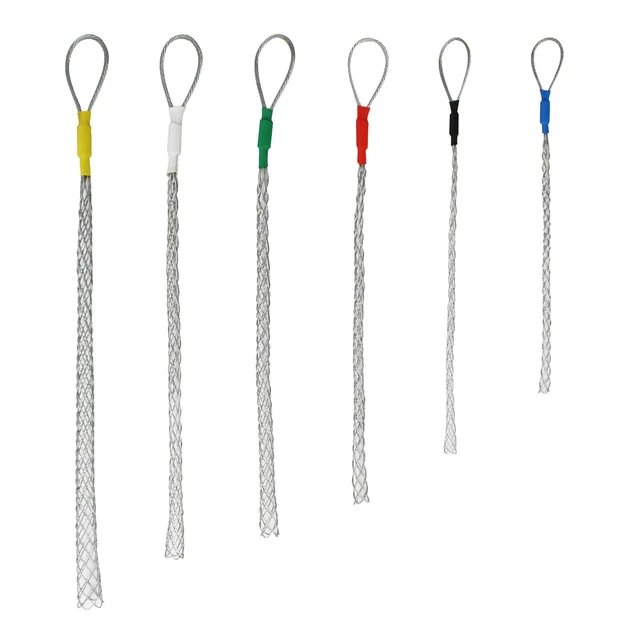 4-25mm Cable Pulling Socks Steel Galvanized Mesh Cable Puller Grips Conduit Net