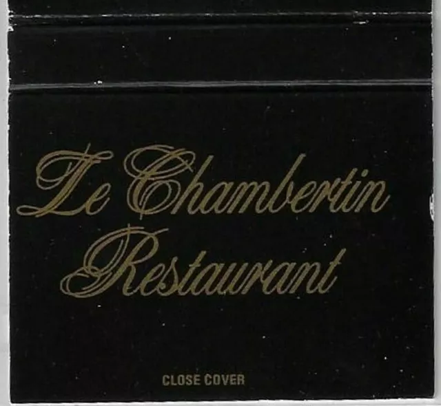 Matchbook Cover George Hotel Edinburgh Scotland Le Chambertin Restaurant
