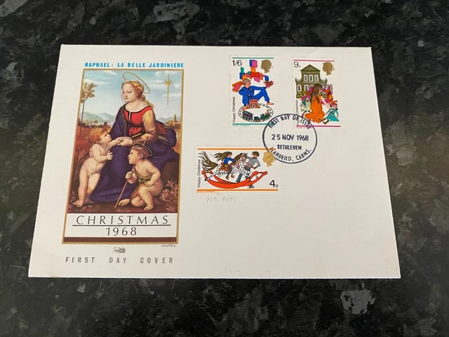 Great Britain 1968 Christmas Day Cover No Address Postmark Llandeilo