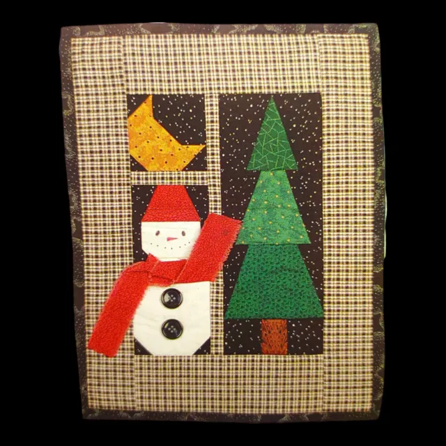 Base muñeco de nieve de invierno patrón de edredón con piezas - 12x15 Navidad luna estrellas cielo