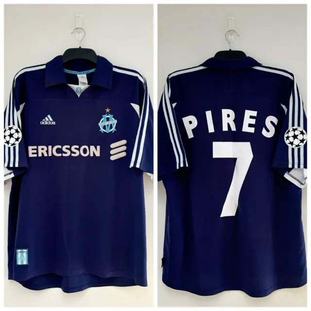 Olympique de Marseille | Away Football Shirt | 1999-2000 | Robert Pires 7 | XL