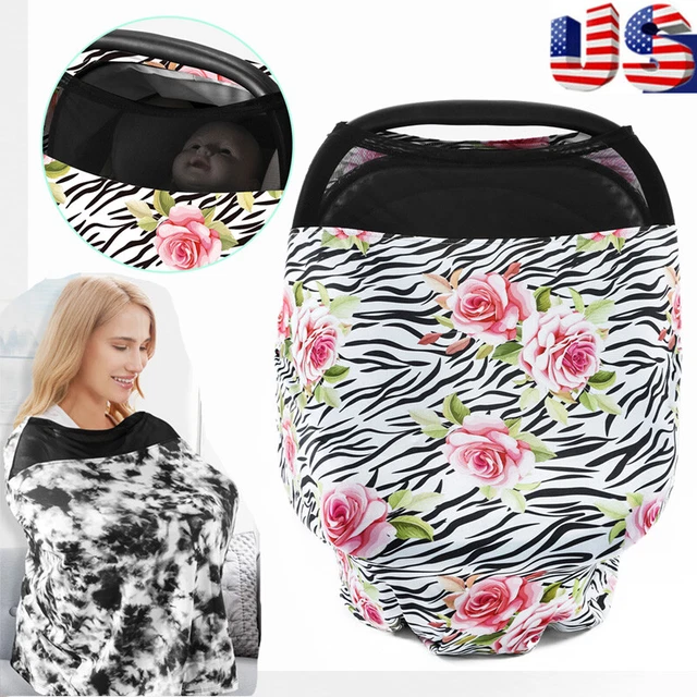 Nursing Cover Muti-Use Breastfeeding Scarf Baby Car Seat Canopy Shopping Carts