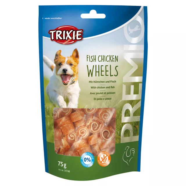 Trixie Premio Fish Chicken Wheels 75 g, Hundesnack Hund Dog leckerlies*