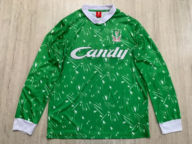 1990 Torwart LFC Liverpool Fußball Trikot GK Football Shirt Jersey Replica Gr. L