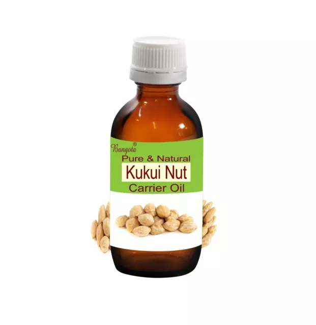 Kukui Nut Pure Natural Cold Pressed Carrier Oil Aleurites Moluccana by Bangota