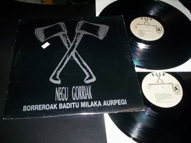 Negu Gorriak ‎"Borreroak Baditu Milaka Aurpegi" 2LP  Gridalo Forte Records ‎1993