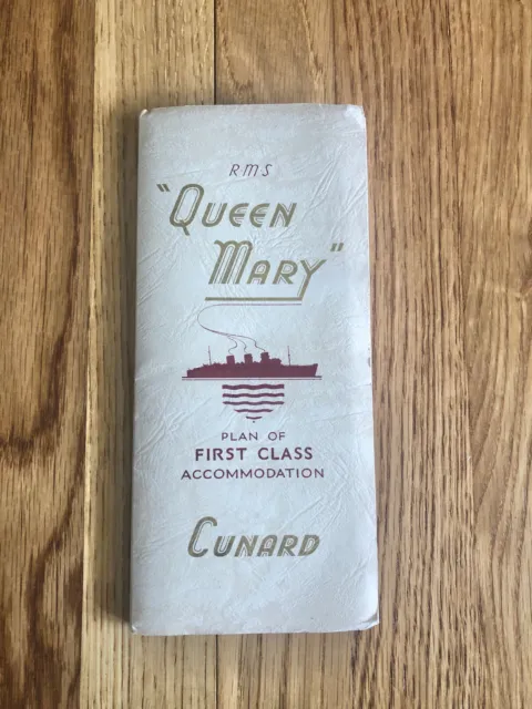 RMS Queen Mary 1st-Class Deck Plan / Cunard
