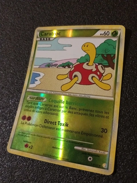 Carte pokemon REVERSE brillante caratroc  11 123
