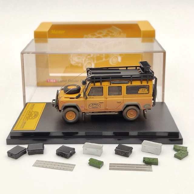 Modèle 1:64 Land Rover Defender 110 Camel Cup Collection Diecast Modèle Modèle 1:64 Land Rover Defender 110 Camel Cup Collection Diecast Modèle