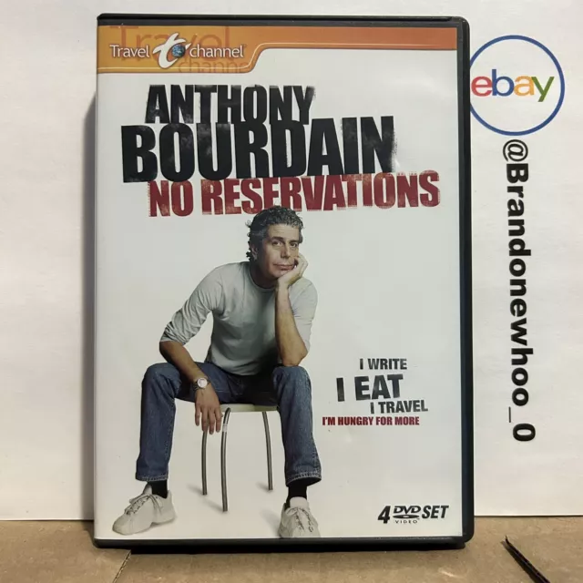 Anthony Bourdain: No Reservations (DVD, 2007, 4-Disc Set) 5 Hours 42 Mins