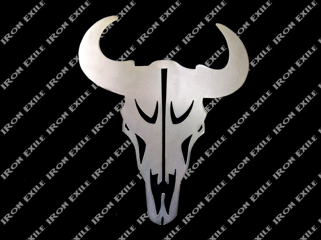 COW SKULL -- Metal Steer Wall Art Farm Ranch South Western Decor Texas Longhorn