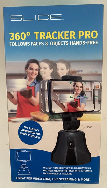 Slide 360° Tracker Pro Gimbal Stabilizer for Smartphone w/Auto Face Tracking ...