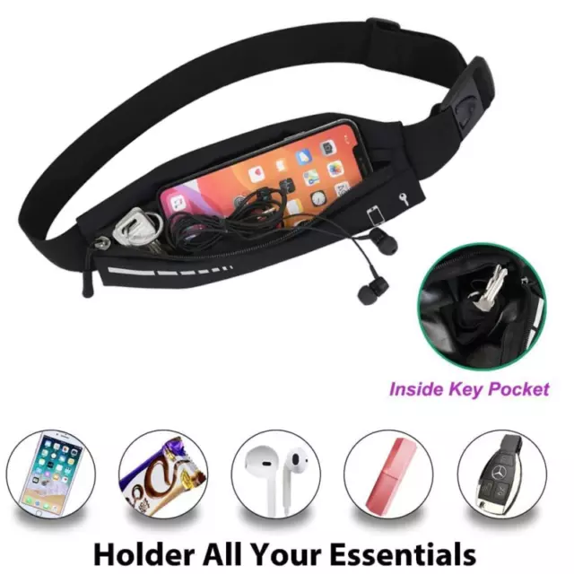 Running Belt Fanny Pack Waist Pack Bag Hiking Cycling Outdoor Jogging Pocket Bel