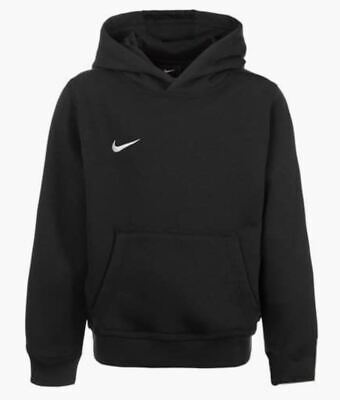 Nike Boys Hoodie Sweatshirt Black Youth Small 8 to 10 Years New 100% Genuine