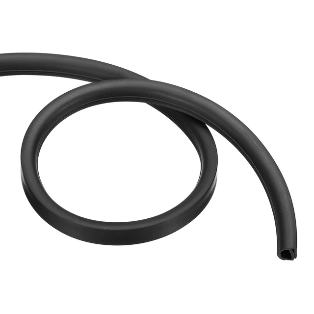 Guarnizione porta 0,55x0,47x39,4" (3 piedi) lunghezza strisce forma ad E congelatore ricambio nero