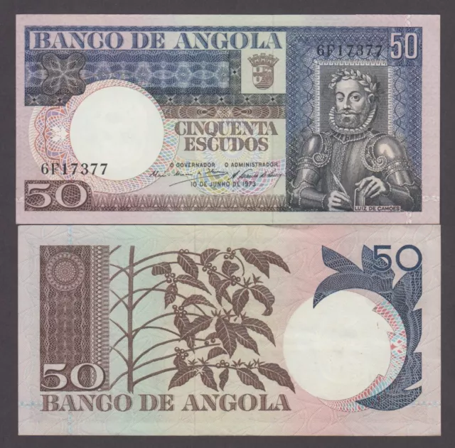 ANGOLA P.105a 50 ESCUDOS 10.6.1973 UNC WE COMBINE                 2309