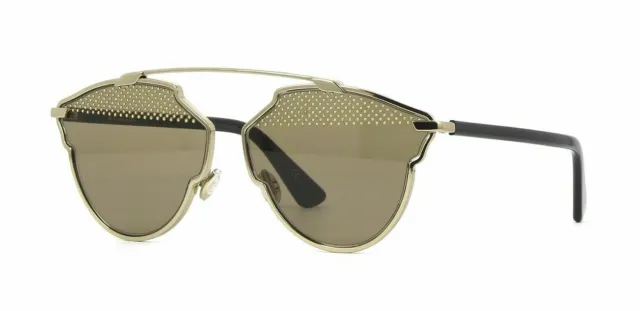 🍀Christian Dior So Real S Studded RHL/5V Gold/Black Sunglasses NEW AUTHENTIC