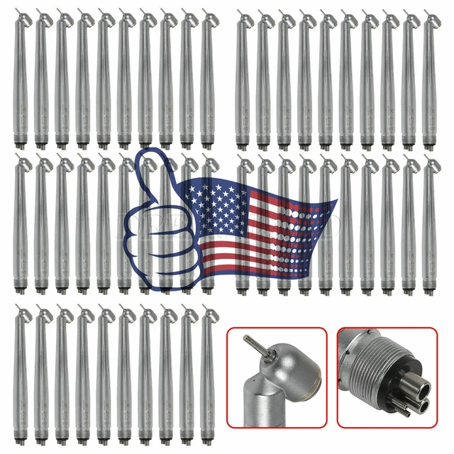 50x Yabangbang Dental 45 Degree Surgical High Speed Handpiece Push Button